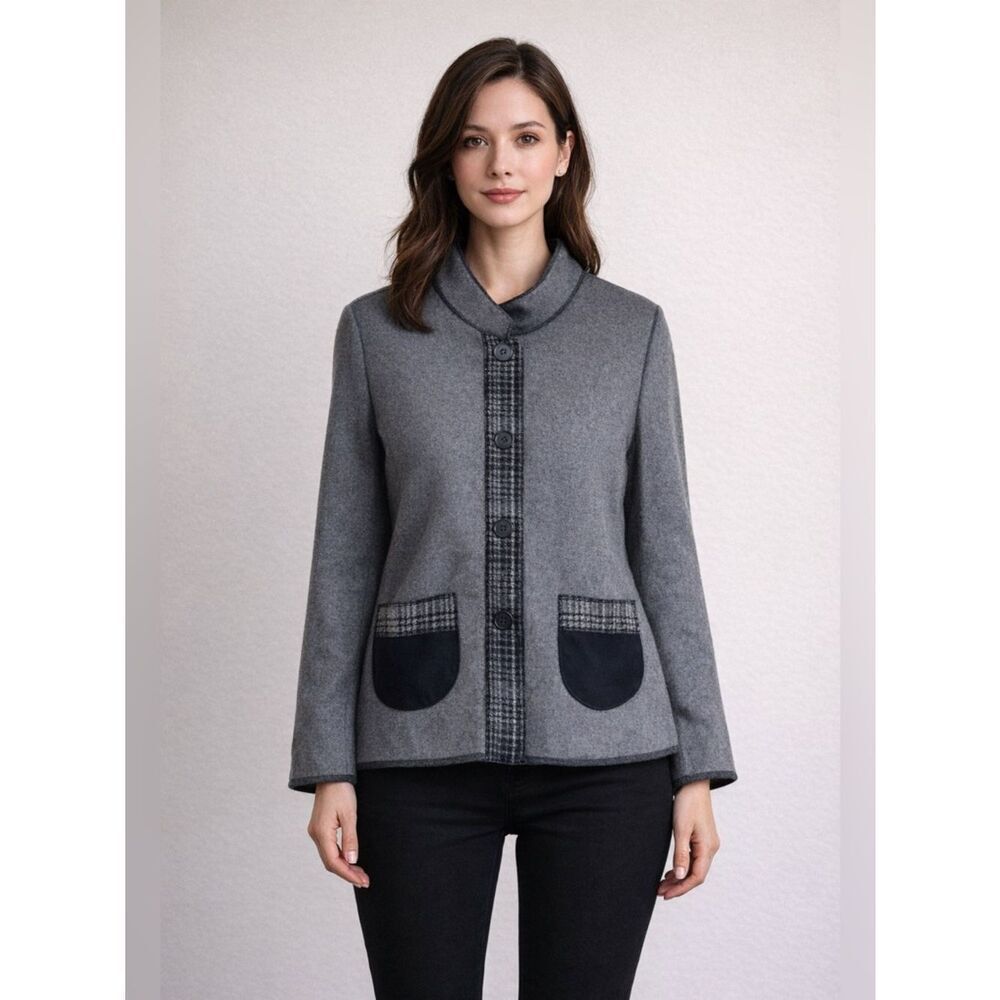 Cameleon Classic Tweet Gray Pea Coat
